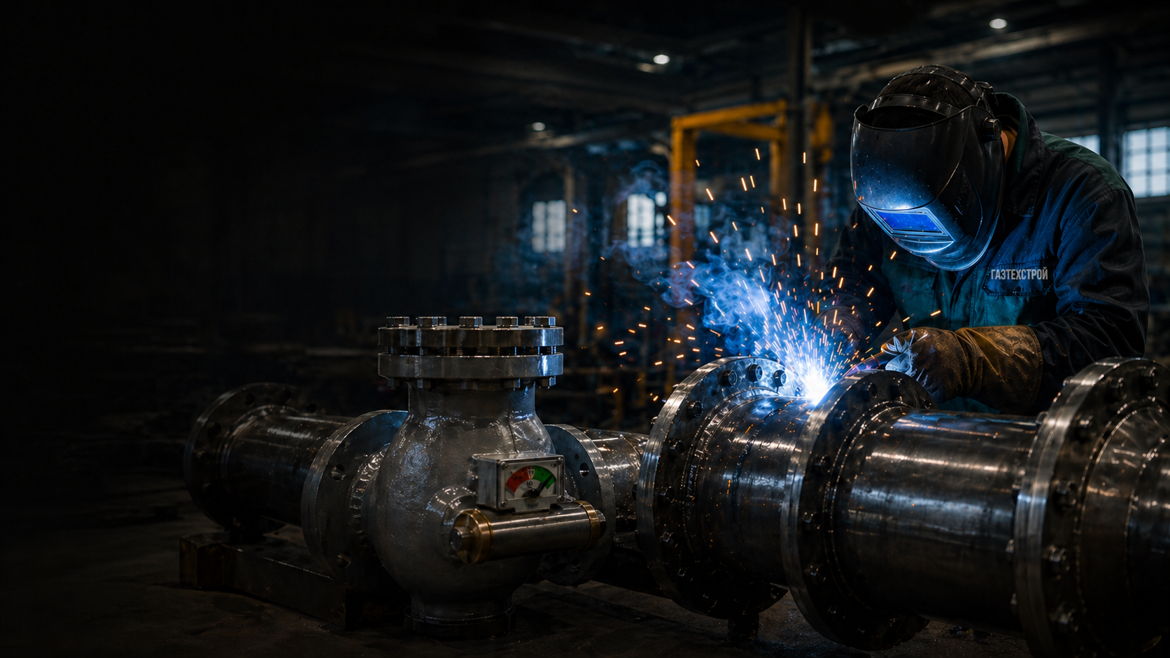 Сварщик на производстве газового оборудования ГАЗТЕХСТРОЙ